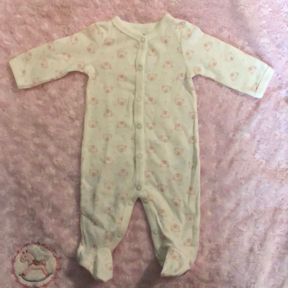 💜 Carters Girls Footed Sleep and Play, 3 months